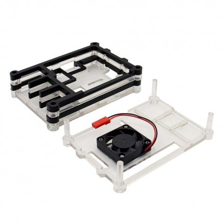 5 Layer ABS Case Enclosure Box Holder for 3 Model B 2BBlack