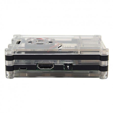 5 Layer ABS Case Enclosure Box Holder for 3 Model B 2BBlack