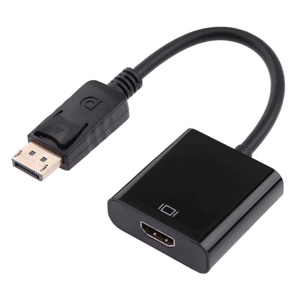 1080P HD Display Port DP Male to HDMI Female Converter Adapter CableBlack