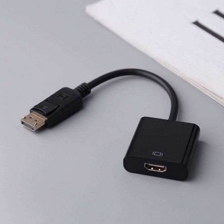 1080P HD Display Port DP Male to HDMI Female Converter Adapter CableBlack