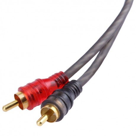 5m16ft High Fidelity 2 Male to 2 Male RCA Car Stereo Amplifier Audio Cable