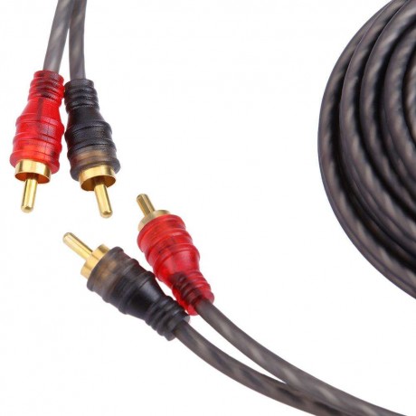 5m16ft High Fidelity 2 Male to 2 Male RCA Car Stereo Amplifier Audio Cable