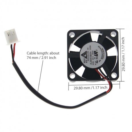 Protective Case Cooling Fan Heat Sink Set for Pi 3 B Plus