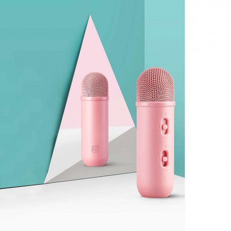 Xii Wireless B1 Condenser Karaoke Microphone Handheld Record Music Pink