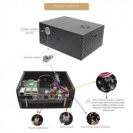 X830 CaseSelf Lock SwitchV31 Fan for 3.5inch SATA HDD Board