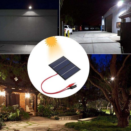 1.5W 12V Solar Cell Polysilicon Flexible DIY Solar Panel Power Bank wClip