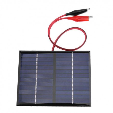 1.5W 12V Solar Cell Polysilicon Flexible DIY Solar Panel Power Bank wClip