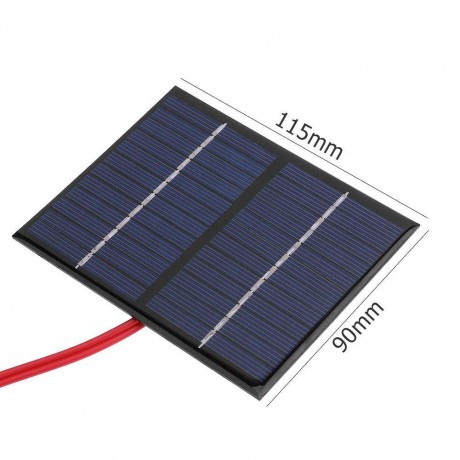 1.5W 12V Solar Cell Polysilicon Flexible DIY Solar Panel Power Bank wClip