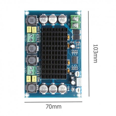 TPA3116D2 Dual Channel 150Wx2 XH-M546 Class D Digital Power Amplifier Board