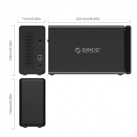 ORICO NS200RU3 3.5inch 2 Bay USB3.0 Hard Drive Dock