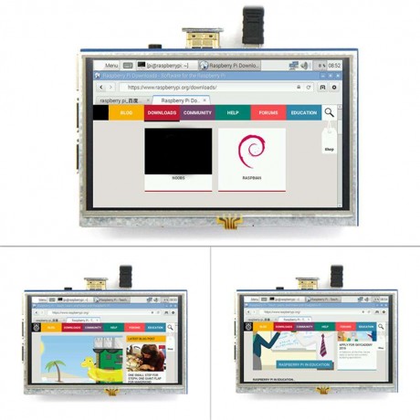 LCD Display 5 Inch Touch Screen Monitor HDMI Module