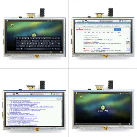 LCD Display 5 Inch Touch Screen Monitor HDMI Module