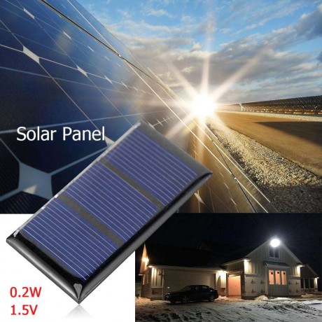 1pcs Solar Cell Module 0.2W 1.5V Polycrystalline Silicon 60*30mm Panel